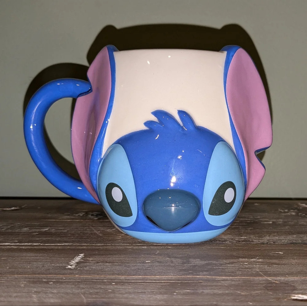 NWOT Disney Lilo & Stitch Ceramic 3D Mug by Zrike Brands